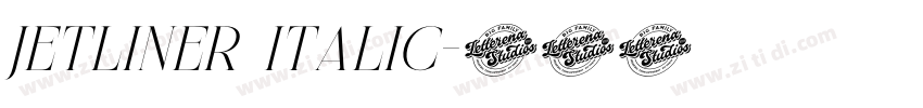 Jetliner Italic字体转换